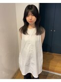 毛先重ためぷつっとミディアム