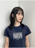 【NANA】黒髪ミディアムレイヤー