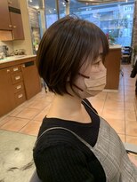 大須賀美容室 けやき通り店&nbsp;ショートボブハイライト