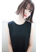 【over hair】 切りっぱなしボブスタイル