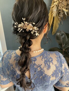 ユニコヘア(unico hair) 編みおろしヘアアレンジ