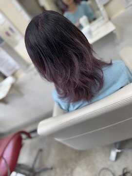 ロジーリリーヘアーズ(Rosy Lily hair's) ピンクパープルグラデーションカラー