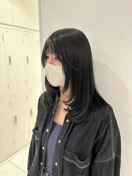 アッシュ 武蔵境店(Ash) 【イルミナフォレスト】セミロング×フェイスレイヤー