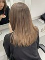 リムレスバイサンク 万代 新潟駅(LIMLESS by cinq)&nbsp;王道のミルクティーベージュもムラなし艶カラーに◎