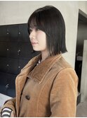 ブリーチなしダブルカラー冬カラーオリーブグレージュ/今枝