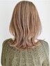ヘアカット+バレイヤージュダブルカラー鎖骨下【ミディアム】￥19800