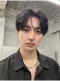 【NARE NOE】韓国風センターパートコンマバング