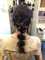 プランタンアヴェダ(printemps AVEDA)&nbsp;編み下ろしアレンジ