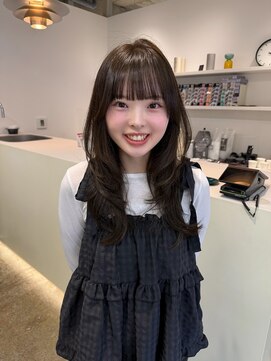 フィット ヒュー 千葉(fit hue) ミルクティーブロンド/ダークブルー/デジタルパーマ/千葉駅