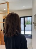 肩ラインボブ毛先ワンカール