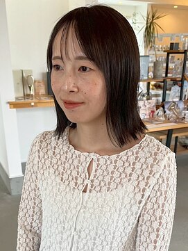 サクヘアー(39 hair) 【165.外ハネできるからセットが簡単♪切りっぱなしミディアム】