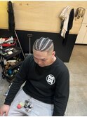 波巻きツイストスパイラルリバースセンターパートニュアンスパR
