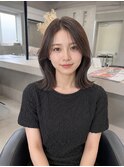 ナチュラルくびれ巻き/小顔効果ヘアスタイル