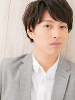 メンズヘア ビーセカンド 草加店(MENS HAIR B-2) ダークアッシュ束感メンズビジネスマッシュパーマヘアa1草加
