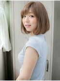 エアリーショートボブ クリーミーベージュ★★