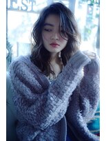 ルタ(LuTa by siesta＆LiCO)&nbsp;グレージュ ひし形シルエット ロブ エアリー