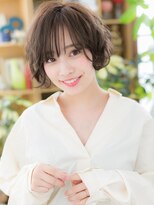 カバーヘア ブリス 上尾西口店(COVER HAIR bliss) ■くせ毛風カール♪小顔前下がりボブ105-15★上尾20代30代40代