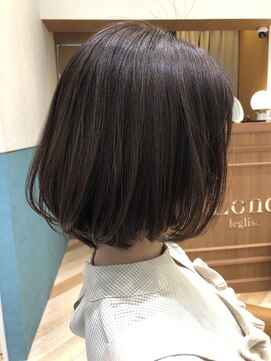 ロンド レグリーズ 立川(Lond leglise) ミニボブ/タッセルボブ/グレージュ/顔周り/フェイスレイヤー