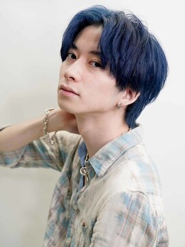 メンズヘアセンス 渋谷(MEN'S HAIR SENSE) 【SENSE original】インディゴブルー 韓流センターパート