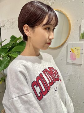 クリアーオブヘアー 栄南店(CLEAR of hair) コンパクトショート×ボルドーカラー