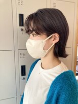 ナイアバイアヌエヌエ(naia by anuenue)&nbsp;前髪パーマ＆切りっぱなしボブ