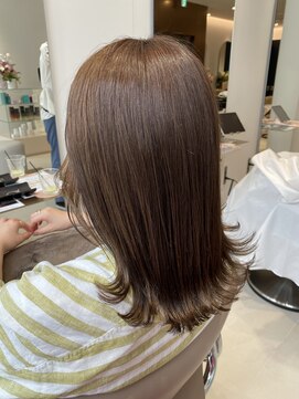 ビオラバイフーガ 綱島(Viola by FUGA) 外ハネロブ＊透け感ベージュ髪質改善トリートメント20代30代40代