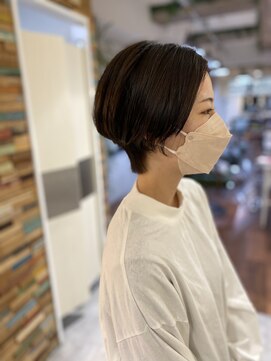 リコ エスト 上野店(lico est) ダークブラウン　大人ショート