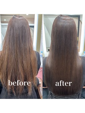 ザトエル 栄(THE TOEL) ブリーチハイライト履歴へのオリジナル髪質改善ストレート