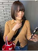 【hono】切りっぱなしボブ/顔周りレイヤー/顔周りカット