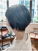 透明感ボブ/ココアベージュ/タッセルカラー/ミニボブ[日比谷