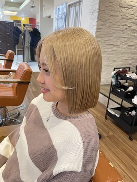 ノラキチジョウジ(NORA KICHIJOJI) ハイトーンカラーウルフボブフェイスレイヤーロングレイヤー