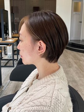 アトリエコア(Atelier Coa) ミルクティーベージュカラーくびれヘアグレージュカラー韓国