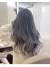 【透明感抜群】カット＋ブリーチなしダブルカラー￥11550