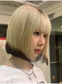 ダブルカラーベージュカラーケアブリーチカラーハイトーンカラー
