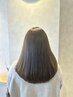 カット＋ケア縮毛矯正＋２stepトリートメント+マイクロナノバブル