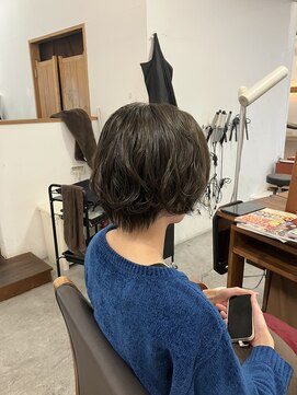 エフフォーユアヘアー(F for your hair) ショートボブ　ゆるふわウェーブ
