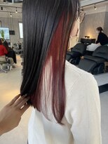 タイドヘアー 高槻店(TIDE HAIR)&nbsp;インナーカラー×レッド