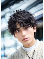 サンティエ 中央駅店(scintiller)&nbsp;波巻きスパイラルツイストスパイラルパーママッシュメンズヘア
