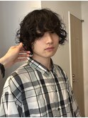 =メンズボブ/スパイキーショート/ブルーブラック／MEN’S HAIR