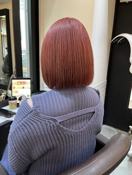 サロンドミルク 溝の口店(salon de MiLK) 10代20代30代/ボブ/ピンクベージュ/ケアブリーチ［溝の口］