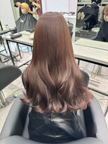 ペレ 栄 アネックス(PELE栄ANNEX)&nbsp;韓国 くびれロング レイヤー ワンホンヘア 小顔前髪