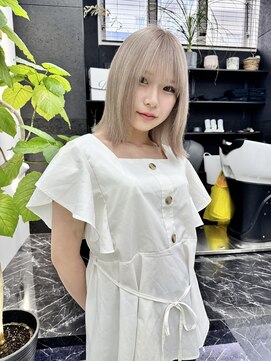 チュダック(ChuDuck) 韓国風《ミルクティー》ハイトーン/ケアブリーチ/ダブルカラー