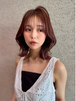 ロンド アンブル 四条烏丸(Lond ambre)&nbsp;中川智帆/くびれヘア/アプリコットオレンジ/ハイライトカラー