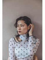 ヘックヘアー(hec hair)&nbsp;ミディアムウルフ×ウェットスタイル