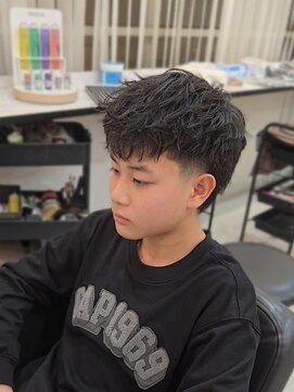 ウォーリアカット/フリンジカット/海外ヘア/短髪