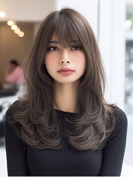 ダル 渋谷/表参道(DAL.) レイヤーカット髪質改善カラー透明感カラー顔まわりカット