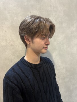 メンズサロン ルレイル(Men’s salon REIR) ナチュラルフェザーパーマ×センターパート