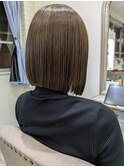 【33.カットで髪が綺麗に♪切りっぱなしボブ】