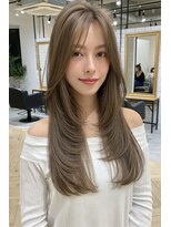 ノイエ 原宿 北参道(NoIE)&nbsp;ミディアムレイヤーブリーチハッシュカットツーウェイバング