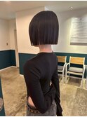 ダークパープル/ナチュラルショート/夏のヘアアレンジ/千葉駅